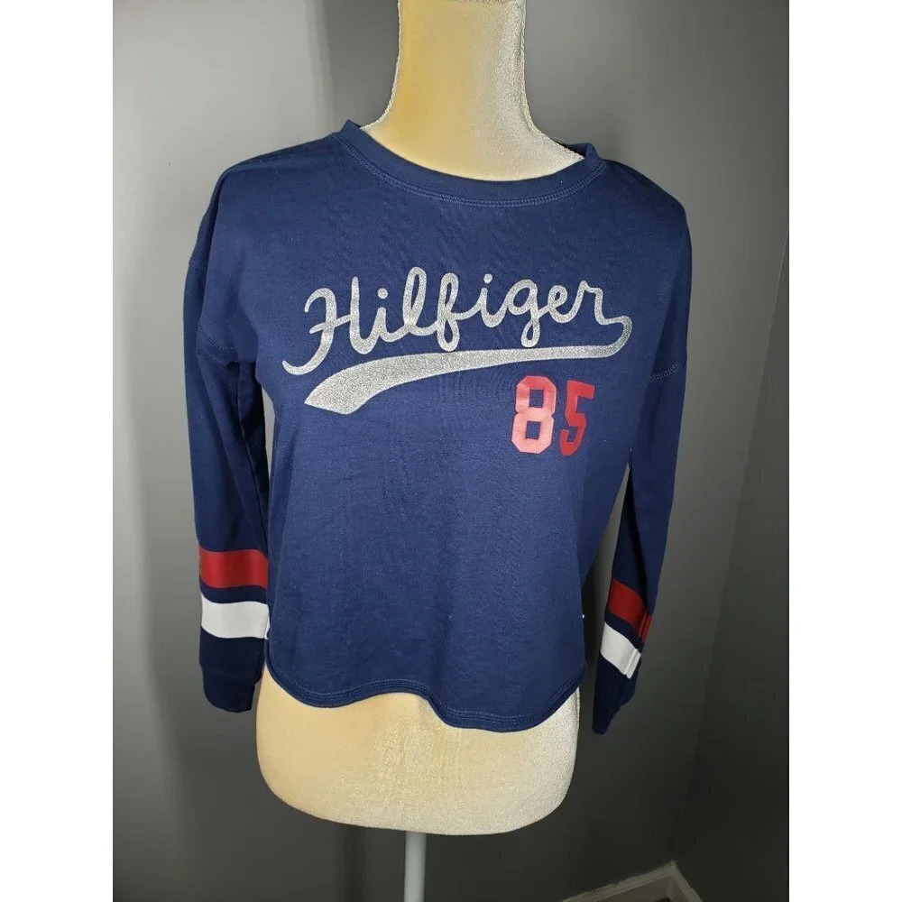 Tommy Hilfiger Cropped Sweatshirt Girl's Size L.
